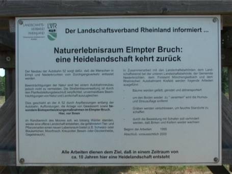 Niederkrüchten : Elmpter Schwalmbruch, Info - Schild